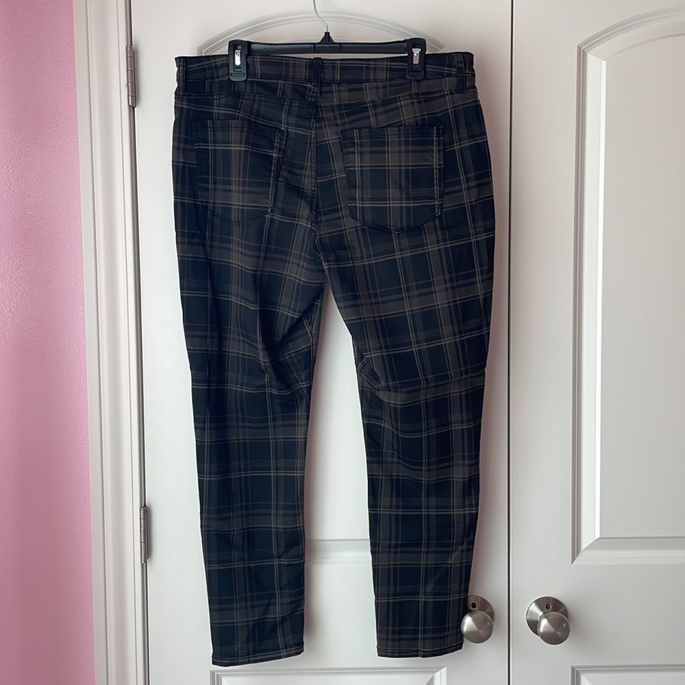 Arizona Black & Brown Plaid Skinny Jeans Size 17 - Picture 3 of 10